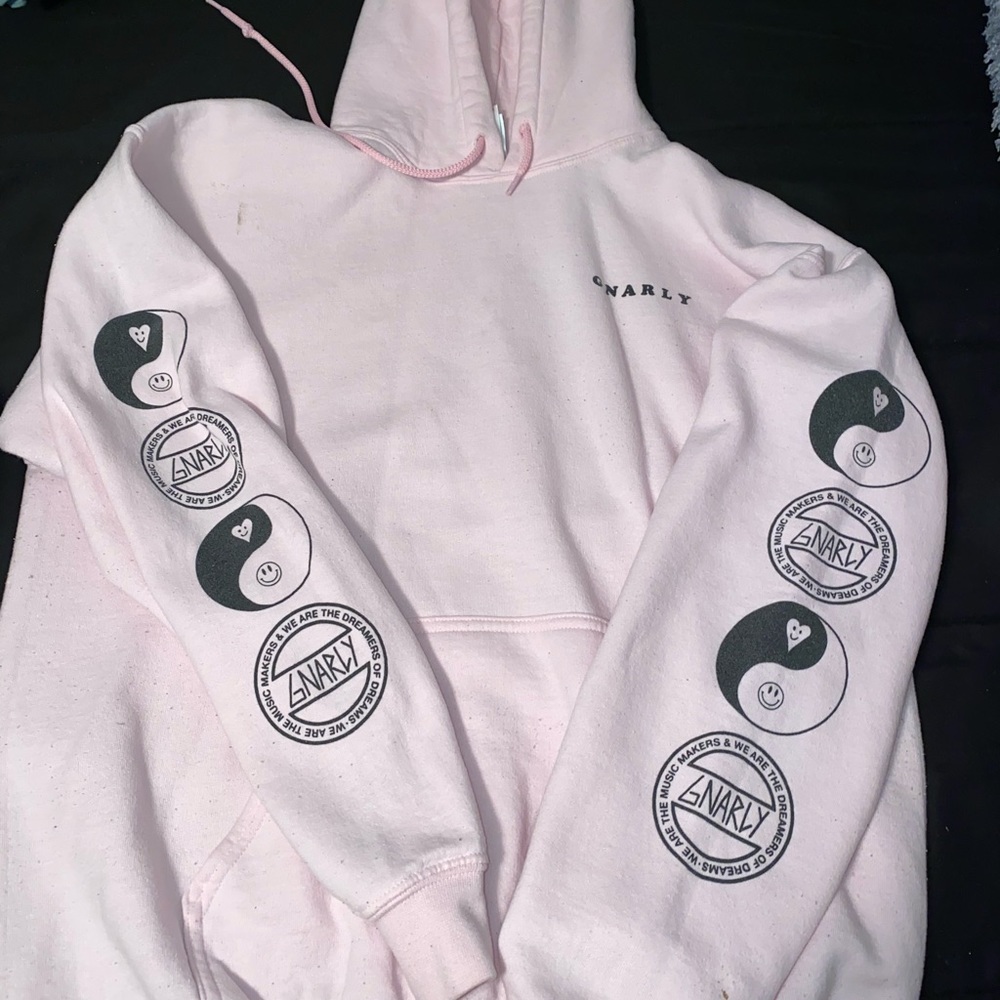 Light pink gnarly hoodie